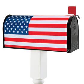 43330 Collections Etc Patriotic American Flag Magnetic Mailbox Cover