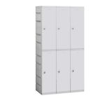 92368gy-u Color Salsbury 3 Gray Wide Tier Unassembled Double Locker