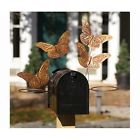 Ancientag1044 Copper Flamed Graffiti Ancient Holder Pot Butterfly Mailbox