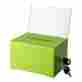 Adi637-gre Corp Adir Acrylic Suggestion Donation Ballot Box 6.25 X4.5 X4 637 W Lock Green 815236010125