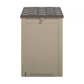 Cosco 313104782766 6.3 Cu. Ft. Brown Parcel Mailbox