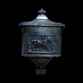 N936dka19816 Costway Retro Cast Aluminum Mailbox Lockable Security Postal Letter Box With Door No Stand