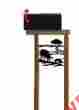 Cow151 Unbranded Cows-cow Cedar Log Mailbox Post-cattle-farm And Ranch