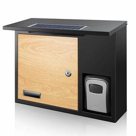 Tfmb033 Cozofu Solar-powered Locking Mailbox - Anti-theft Wall-mounted Design With Weatherpr