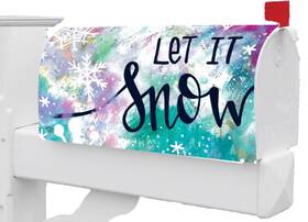 5740 Custom Decor Winter Let It Snow Magnetic Mailbox Cover Only
