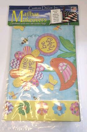 Custom Decor 683963237760 New Mailbox Makeovers Think Happy Be Birds Flowers Magnetic Cover