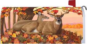 Custom Decor 683963438563 Fall Deer Mailbox Cover Autumn Outdoor Leaves Makeover