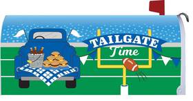 Custom Decor 683963448265 Tailgate Time Mailbox Cover Outdoor Football Tailgating Party