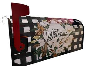 Custom Decor 683963482665 Magnolia Check Mailbox Makeover Cover Standard Size