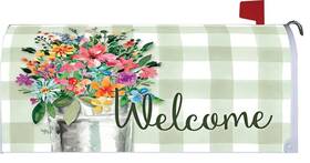 Custom Decor 683963483068 Wildflower Bucket Mailbox Makeover Cover Standard Size