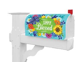 Custom Decor 683963505760 Simply Blessed Mailbox Makeover Cover Standard Size