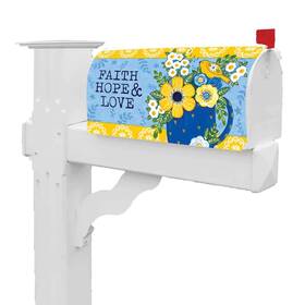 Custom Decor 683963507566 Faith Hope Love Mailbox Makeover Cover Standard Size