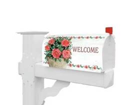 Custom Decor 683963507962 Rose Bucket Mailbox Makeover Cover Standard Size