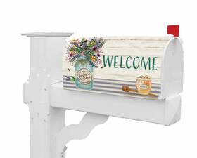 Custom Decor 683963508167 Wildflowers Jar Mailbox Makeover Cover Standard Size