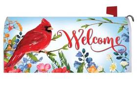 Custom Decor 683963508563 Cardinal Wildflowers Mailbox Makeover Cover Standard Size