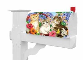 Custom Decor 683963508662 Garden Kittie Mailbox Makeover Cover Standard Size