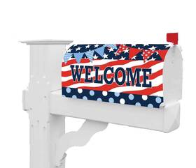 Custom Decor 683963509768 Patriotic Patterns Mailbox Makeover Cover Standard Size