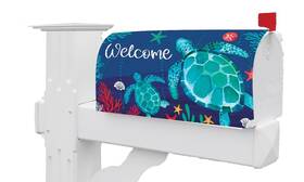 Custom Decor 683963538560 Floating Turtles Mailbox Makeover Cover Standard Size