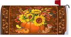 Custom Decor Fall Pumpkin Sunflower Bouquet Mailbox Wrap Cover 683963075768