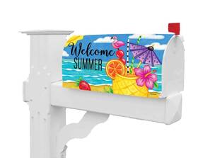 Custom Decor Inc. 683963506767 Pineapple Drink Mailbox Makeover Cover Standard Size