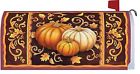 Custom Decor Scrollwork Pumpkins Autumn Fall Beauty Magnetic Mailbox Wrap Cover 683963170265