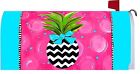 Custom Decor Whimsical Bold Chevron Pineapple Welcome Mailbox Wrap Cover 683963196760
