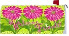 Custom Decor Whimsical Pink Daisy Welcome Friends Magnetic Mailbox Wrap Cover 683963097661