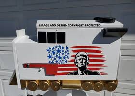 Slmb1004 Custom Made Trump Train Presidential Maga Collectable