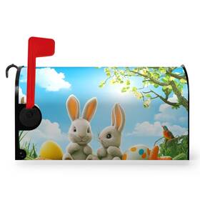 H6yhyl8l241223z1tdjkl9 Dacawin Easter Bunny Mailbox Cover Cute Rabbits Carrot Covers Magnetic Standa