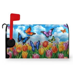 H6yhyl8l251203zphvq59 Dacawin Mailbox Cover Magnetic Colorful Floral Standard Size 21 X 18 Inch Garden Decor