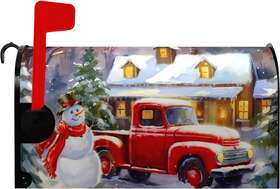 Hylly18l230828z968jiw9 Dacawin Winter Snowman Mailbox Covers Magnetic Standard Size Merry Christmas 21 X18 Inch