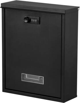 Dalmbox 313098221296 Locking Mailbox Wall Mount Mounted With Combination Lock