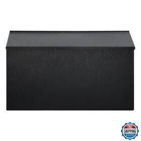 B09b1tj65q Dalmbox Wall Mount Mailbox Large Steel Horizontal Black Post Box Townhouse