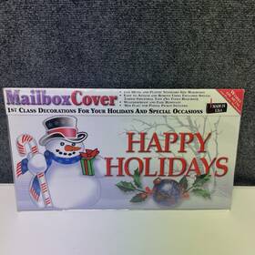 Danelli Inc. 858352000458 Danalli Mailbox Decor Cover Snowman Happy Holidays Christmas Made In The Usa