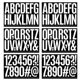 Debinolo 659475039253 9 Sheets Self Adhesive Vinyl Letters Numbers Kit Mailbox 3 Inch White