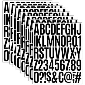 Debinolo 659475173940 8 Sheets Self Adhesive Vinyl Letters Numbers Kit Mailbox 2 Inch Black