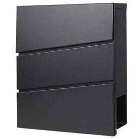 Decaller Metal Wall Mounted Mailboxes With Key Lock Large Box Newspaper
