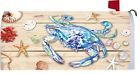 Decor Custom Crab Coastal Blue Mailbox Cover Magnetic Wrap Welcome