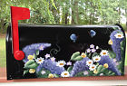 Decorative Daisies Floral Post Hand Painted Mailbox Mount