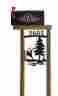 Deer151p Unbranded Whitetail Deer Cedar Log Mailbox Post-clingermans Wildlife Decor