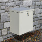 Delivery Package Qualarc Weatherproof Medium Parcel Secure Textured Grey 814728018342 Chest