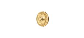 Bbrr213cr003 Deltana Bell Button Round With Rope In Pvd Polished Brass