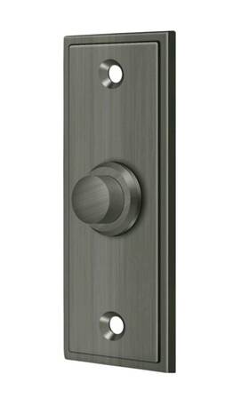 Bbs333u15a Deltana Qty 2 Bell Button Rectangular Contemporary In Antique Nickel