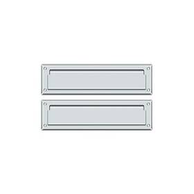Ms212u26 Deltana Mail Slot 13-1/8 Inch With Interior Flap Bright Chrome