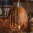 Desert Steel Great Pumpkin Lantern Decoration Handcrafted Durable Galvanized Rust 769194038410