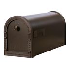 Designer Bronze Gibral Steel Frame Decorative Post-mount Venetian Mailbox