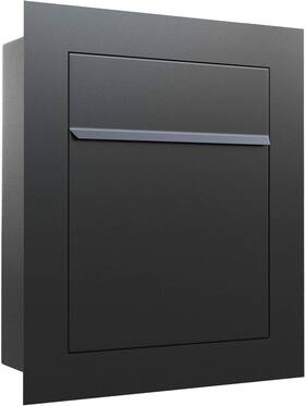 Deutschland 705353510342 Bari By - Modern Built-in Black Mailbox