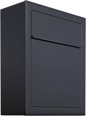 Deutschland 744110737165 Base By - Contemporary Designer Mailbox In Powder-coated Black