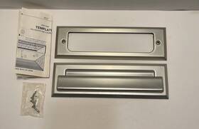 5608 Dexter Vintage Aluminum Mail Plate Single Drop Letter Slot Door