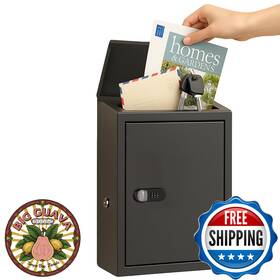 B0d874jwkj Didihere Mailbox With Combo And Key Lock Metal Wall Mount Weatherproof Secure